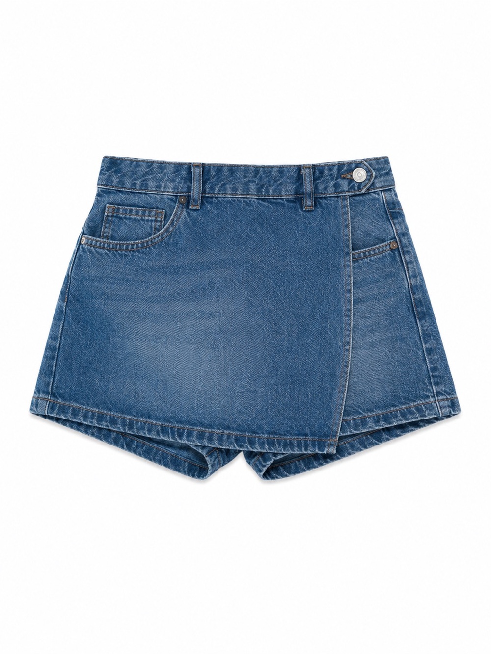 Zara Blue Denim Mini Skort